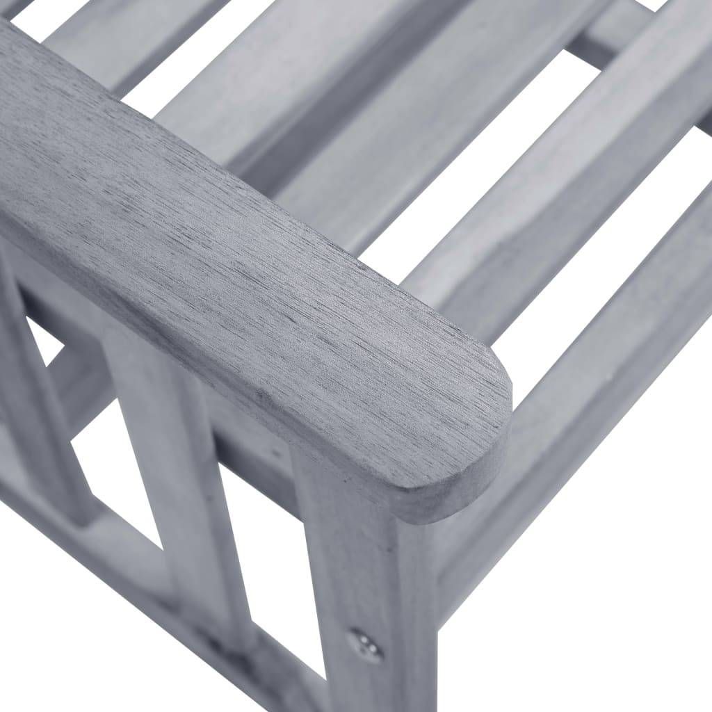 ComfortXL - Salon de Jardin 2 Personnes Acacia Gris et Coussins Épais Verts 7 cm – ComfortXL Outdoor Living - Image 6