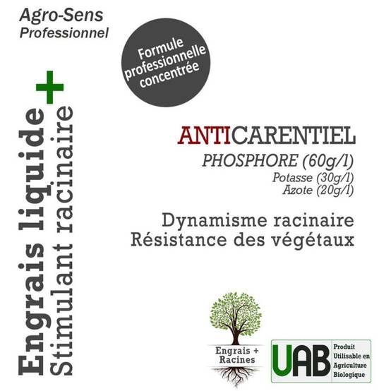 Phosphore organique, formule liquide concentrée - Agro Sens - 1 litre (500 litres de préparation) - Image 4