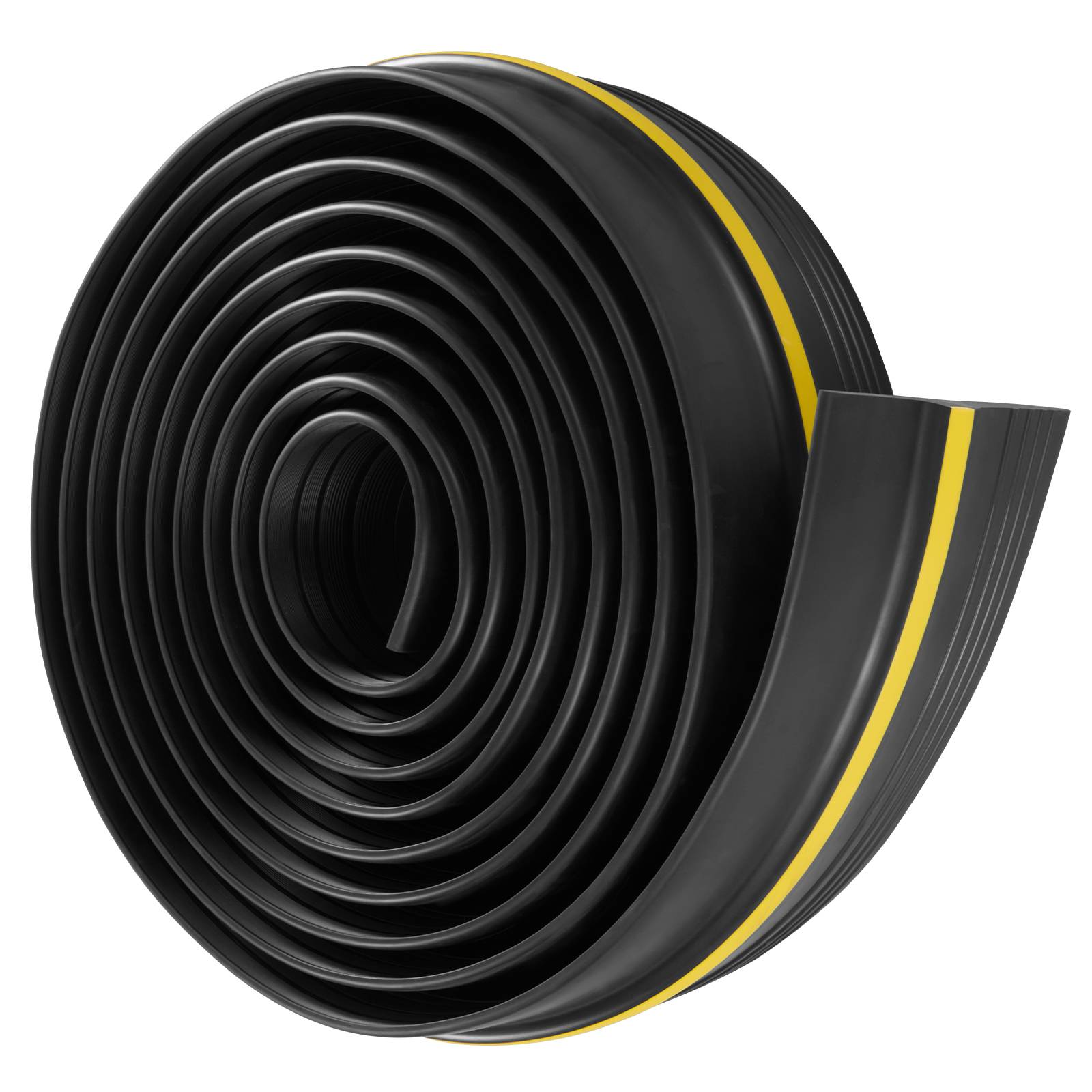 VEVOR Joint porte garage 4.88m, seuil U+O, 2pcs, PVC, adhésif, noir. - Image 9