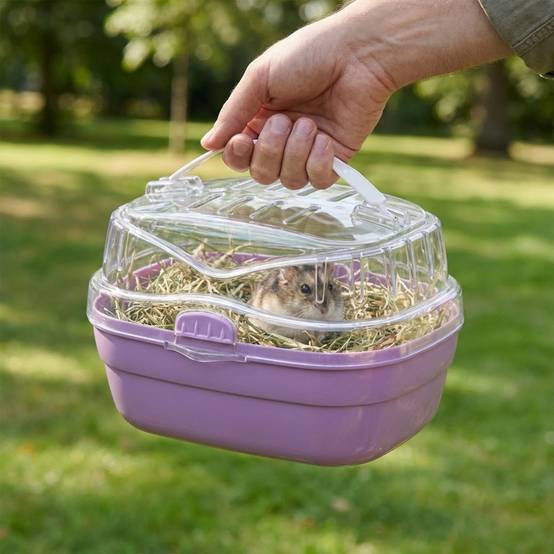 Ferplast - Ferplast Transport pour hamsters et autres petits rongeurs ALADINO SMALL Cage de transport pour petits animaux, rongeurs, hamsters, plastique - Image 3