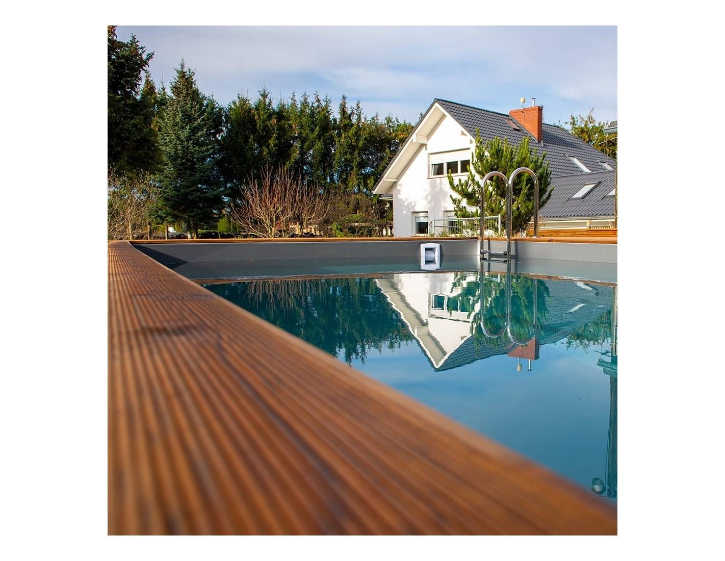 Altanka - Piscine en bois Aqua 7x3.75 - H.1.45 m fixations à sceller - BAS7308OSPI+SZA - Image 6