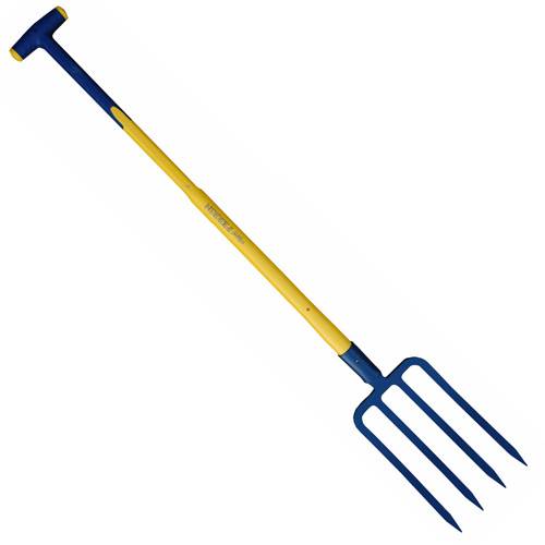 Outils Perrin - Fourche à bêcher à douille 4 dents 29 cm manche tri-gripp en T 90 Outils Perrin