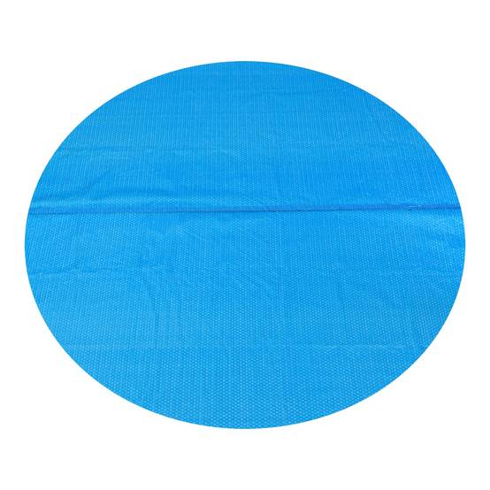 Bâche solaire de piscine ronde diamètre 488 cm polyéthylène bleu - Image 1