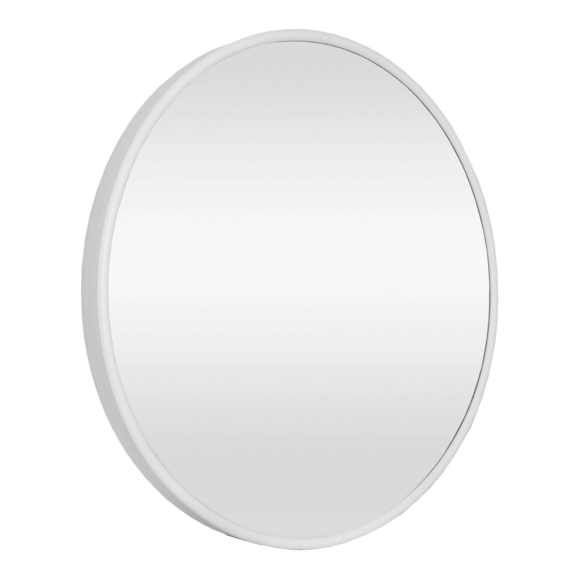 Miroir mural rond 40 cm blanc mat - Image 1