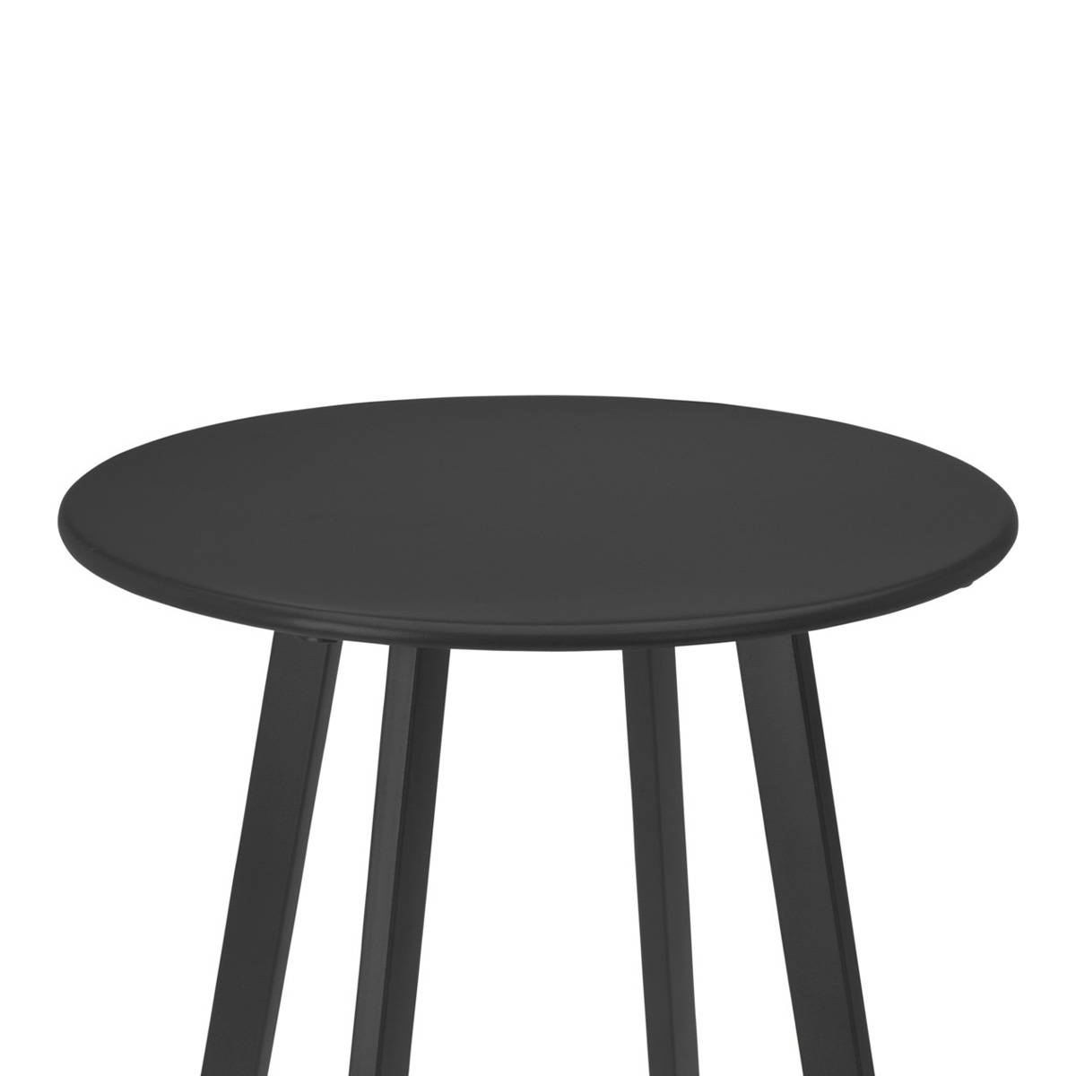 Table basse ronde en métal anthracite Ø40 cm - Cémonjardin - Image 2