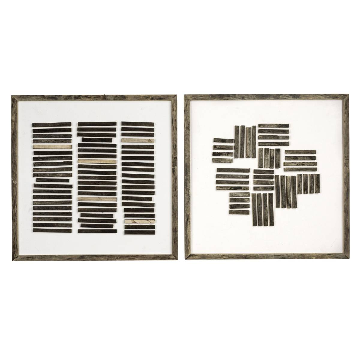 Aubry Gaspard - Cadres en bois Puzzle (Lot de 2) - Image 1