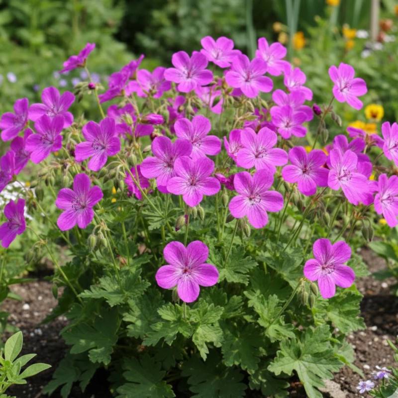 Bec de Grue manescavii, Erodium à fleurs Rose/ - feuillage Persistant - Godet - 5/20 cm - Image 2