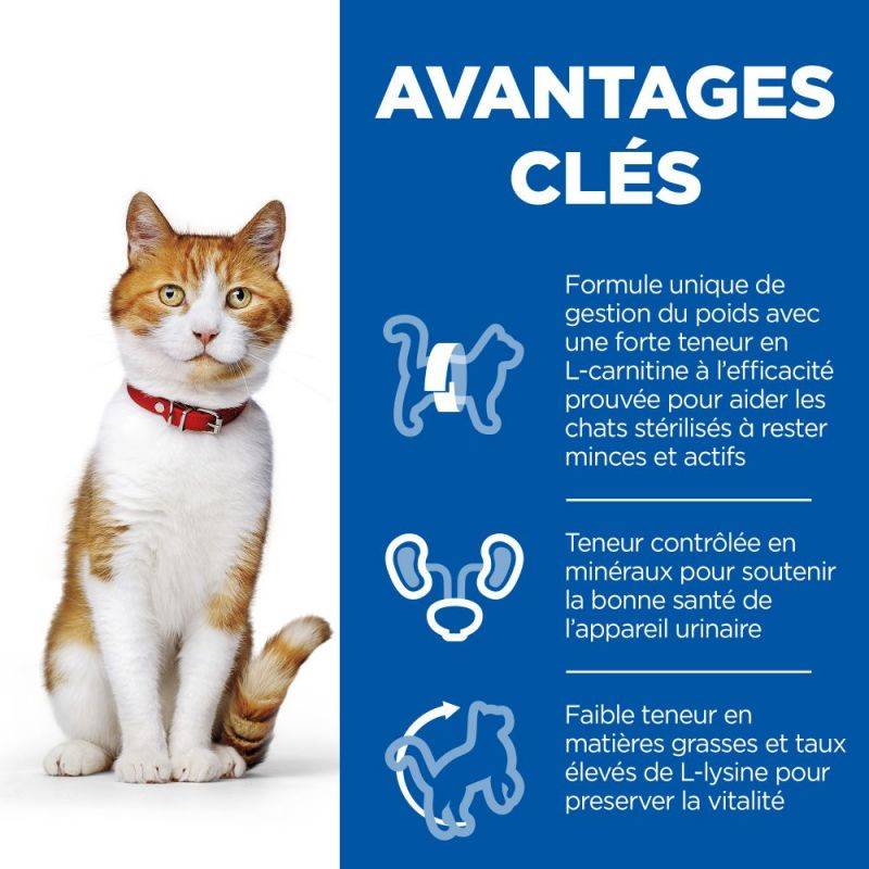 CROQUETTES CHAT SCIENCE PLAN STERILISED YOUNG ADULT POULET - HILL'S 10 kg - Image 3