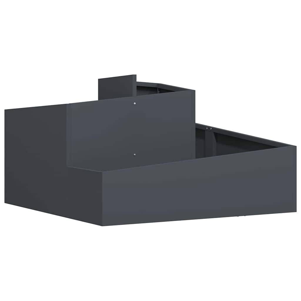 ComfortXL - Grand cache-pot carré en acier Anthracite 80x80 cm – ComfortXL Outdoor Living - Image 2