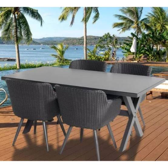 Ensemble table SANTA CRUZ + 4 fauteuils AMADORA - HARTMAN - Image 2