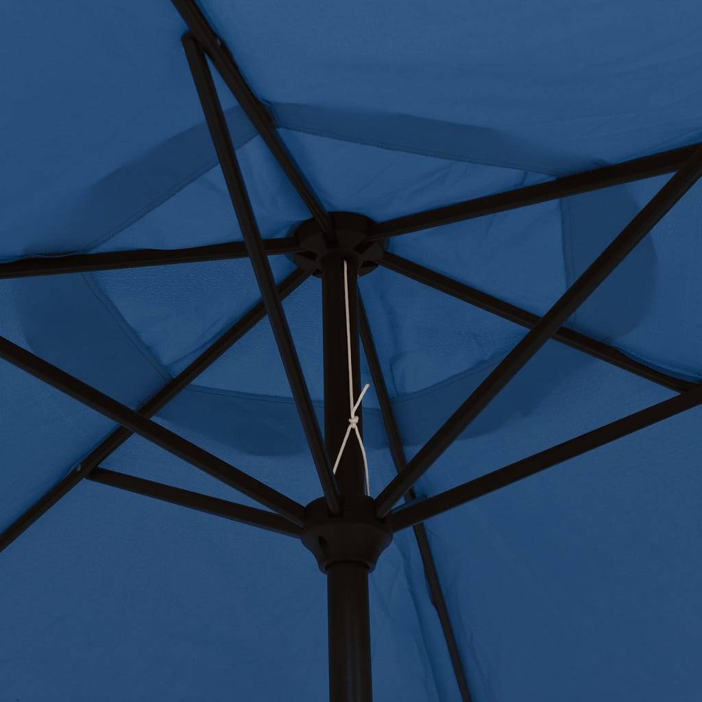 Parasol - parasol de jardin - parasol d'extérieur Bleu 200x224 cm Aluminium - MEUBLE PRO - Image 5