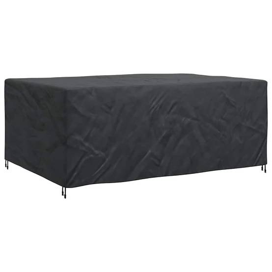 Housse de Protection Ovale pour Table de Jardin Tissu 210D Imperméable et Respirant Noir 280x204x106 cm – ComfortXL Outdoor Living - Image 3