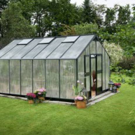 Juliana - Serre en polycarbonate 18,8 m² Gartner, anthracite - Juliana - Image 4