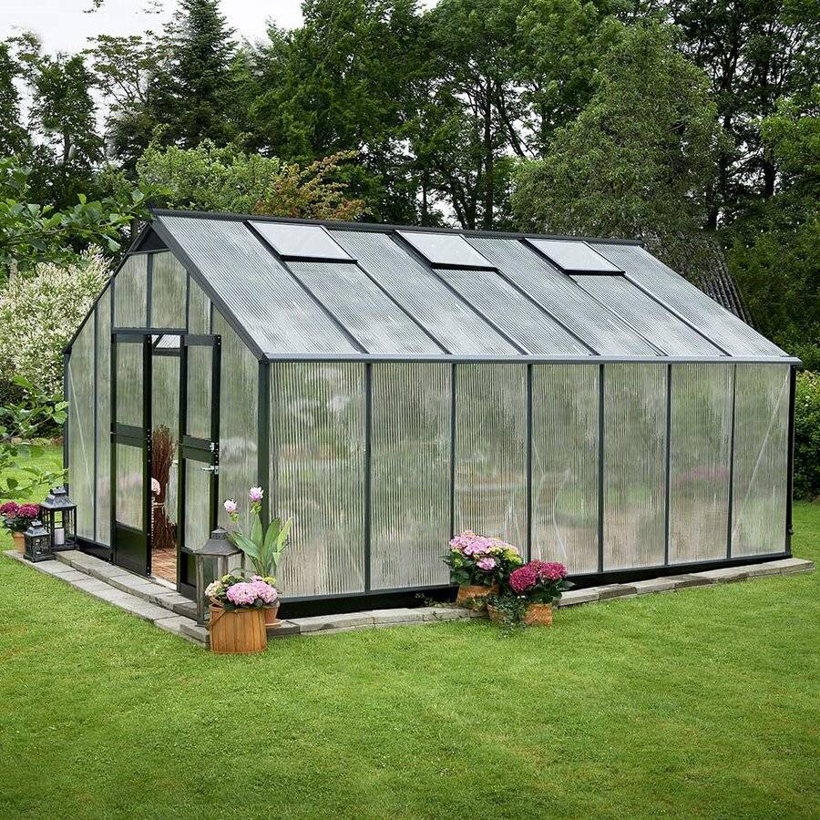 Juliana - Serre en polycarbonate 18,8  m² Gartner, anthracite - Juliana - Image 1