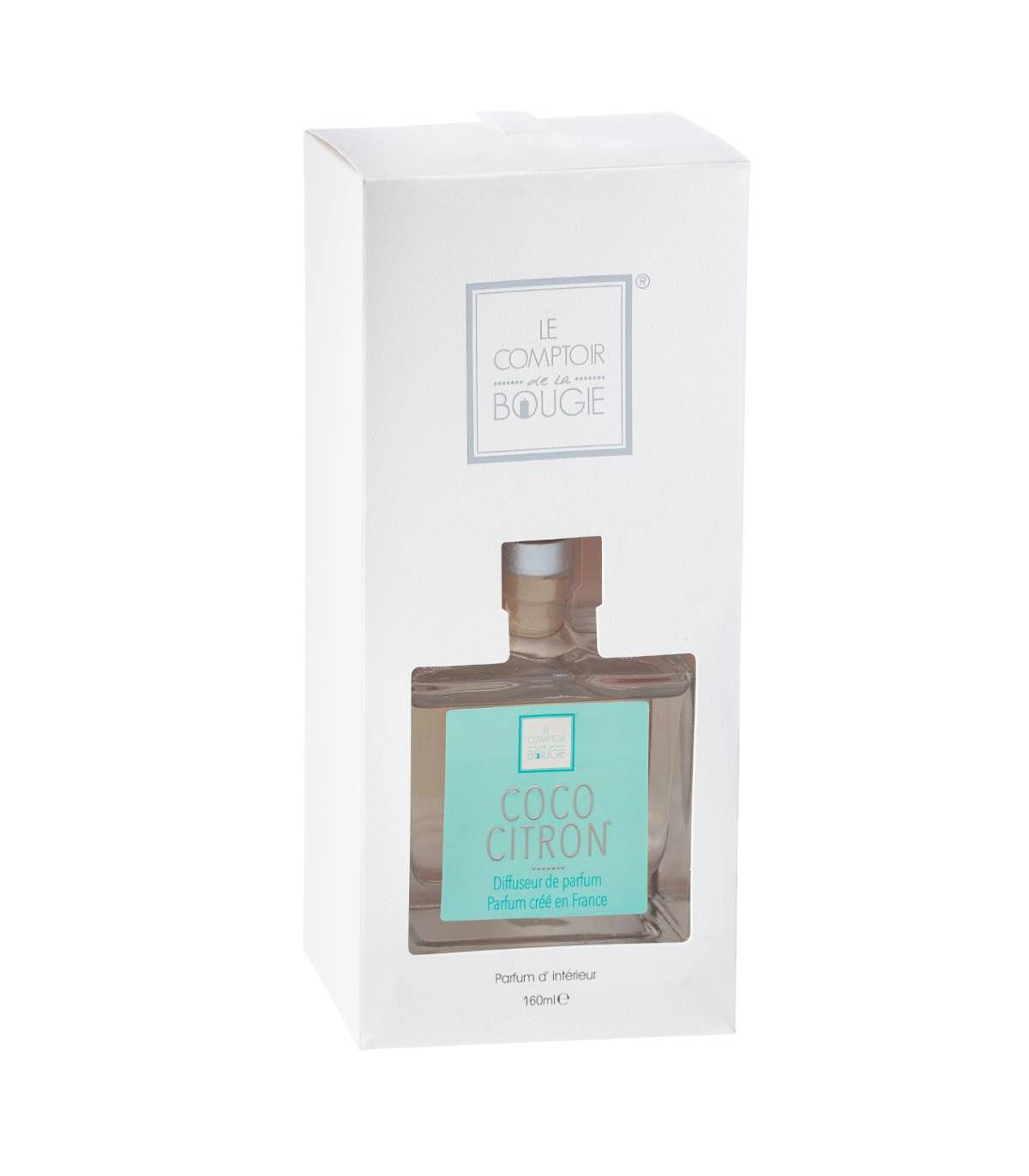 Diffuseur de parfum Coco Citron 160 ml avec 8 Bâtonnets - Image 2