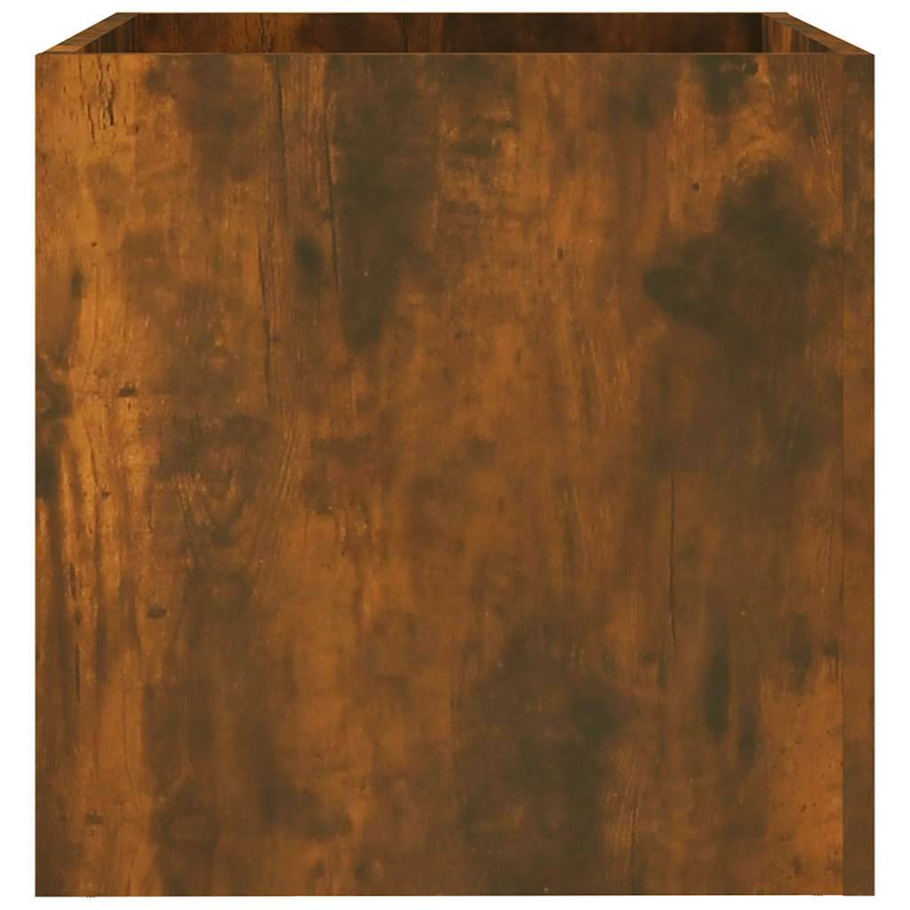 Vidaxl - Jardinière Chêne fumé 40x40x40 cm Bois d'ingénierie vidaXL 820499 - Image 7