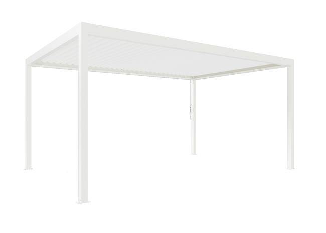 Pergola Bioclimatique Aluminium Autoportante Blanc 5x3,5 Manuelle S ORIAL France - Image 7