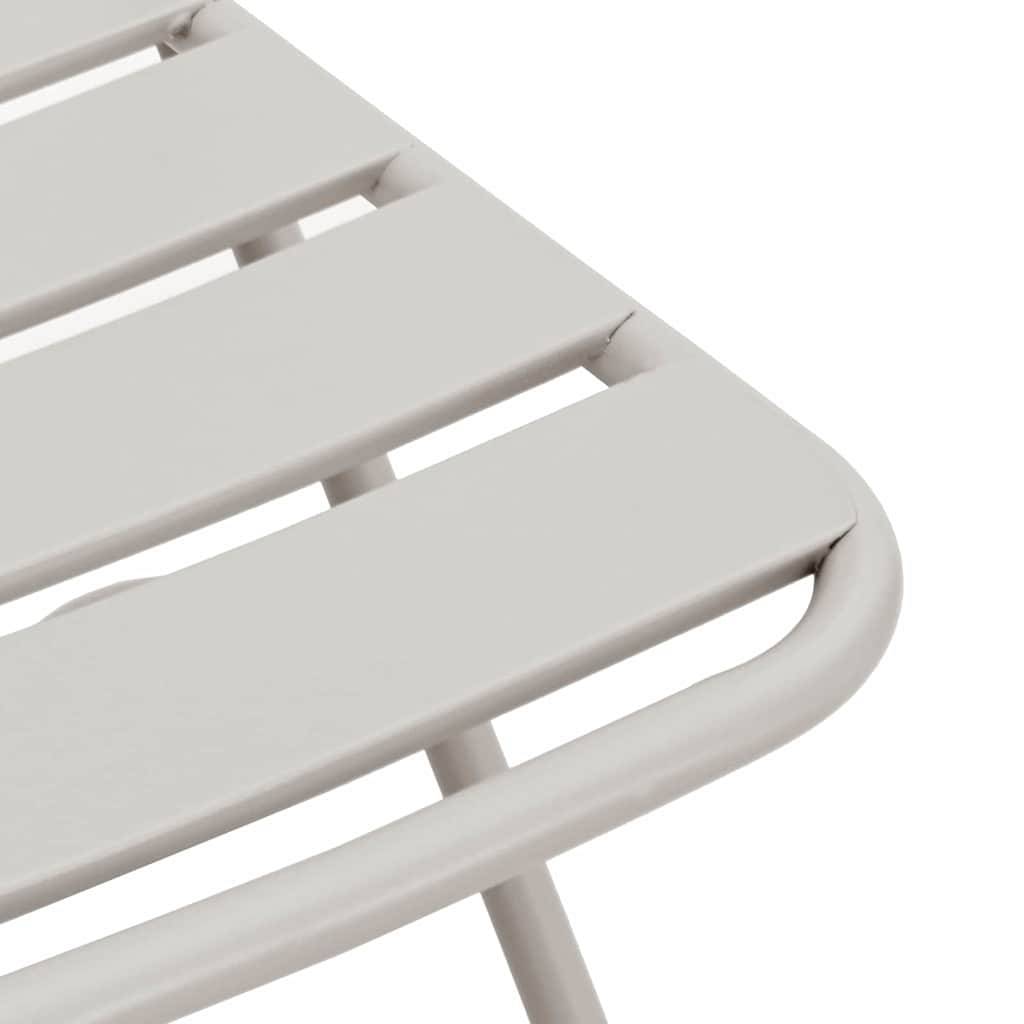 Chaise bois composite 2 places acier beige  42 x 52 x 82 cm  - Prolenta premium  p399.0 - Image 10