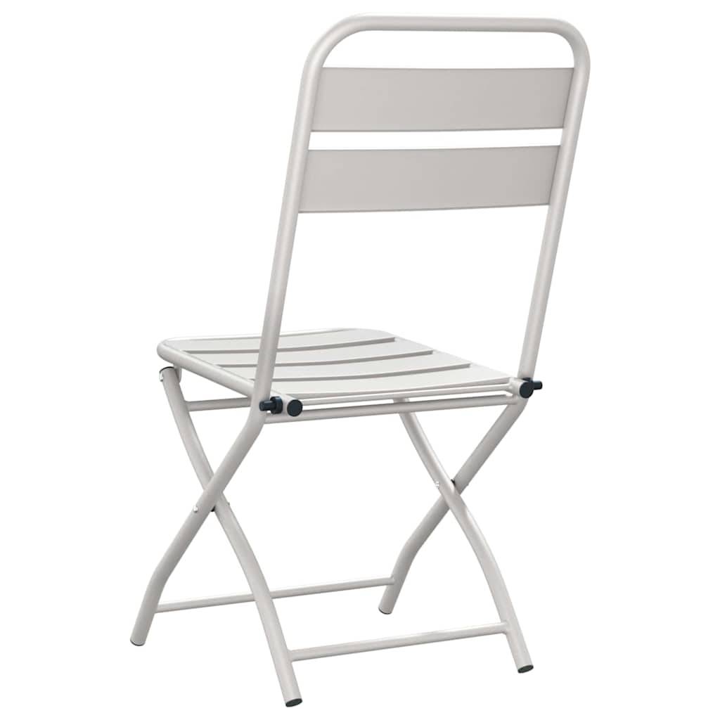 Chaise bois composite 2 places acier beige  42 x 52 x 82 cm  - Prolenta premium  p399.0 - Image 7