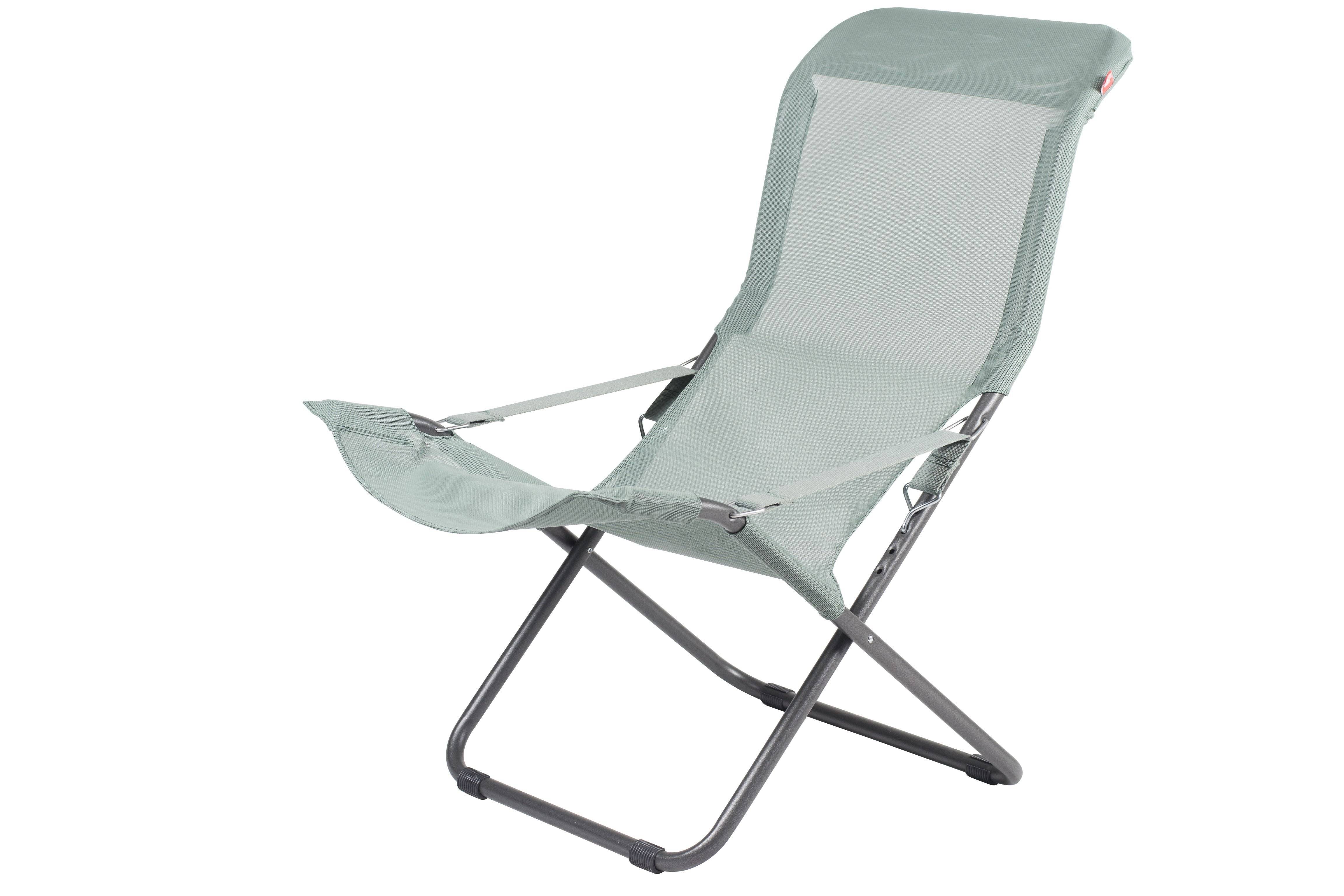 Fiam - Fauteuil FIESTA Acier ANTHRACITE Texfil VERT SAUGE 84/98x61x88/105 cm FIAM - Image 1