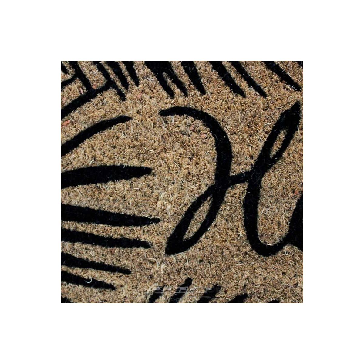 Paillasson Rectangulaire "Hello" 40x60cm Naturel - Image 2