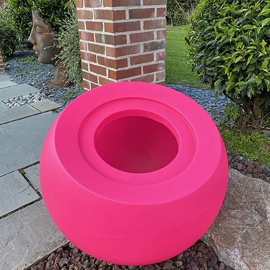 Plast'Up Rotomoulage - Pot de fleurs sphérique xxl dolce vita 300l-lot de 2 - Image 4