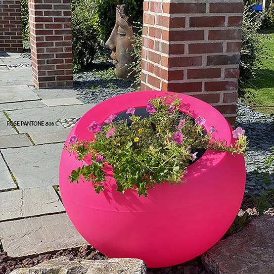 Plast'Up Rotomoulage - Pot de fleurs sphérique xxl dolce vita 300l-lot de 2 - Image 2