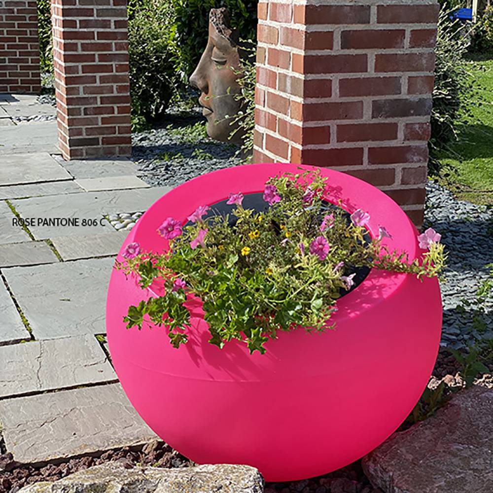 Plast'Up Rotomoulage - Pot de fleurs sphérique xxl dolce vita 300l-lot de 2 - Image 2