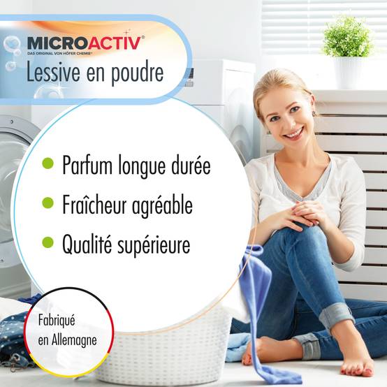 Lessive en poudre Microactiv® en sceaux de 10 KG x 2 - Image 3