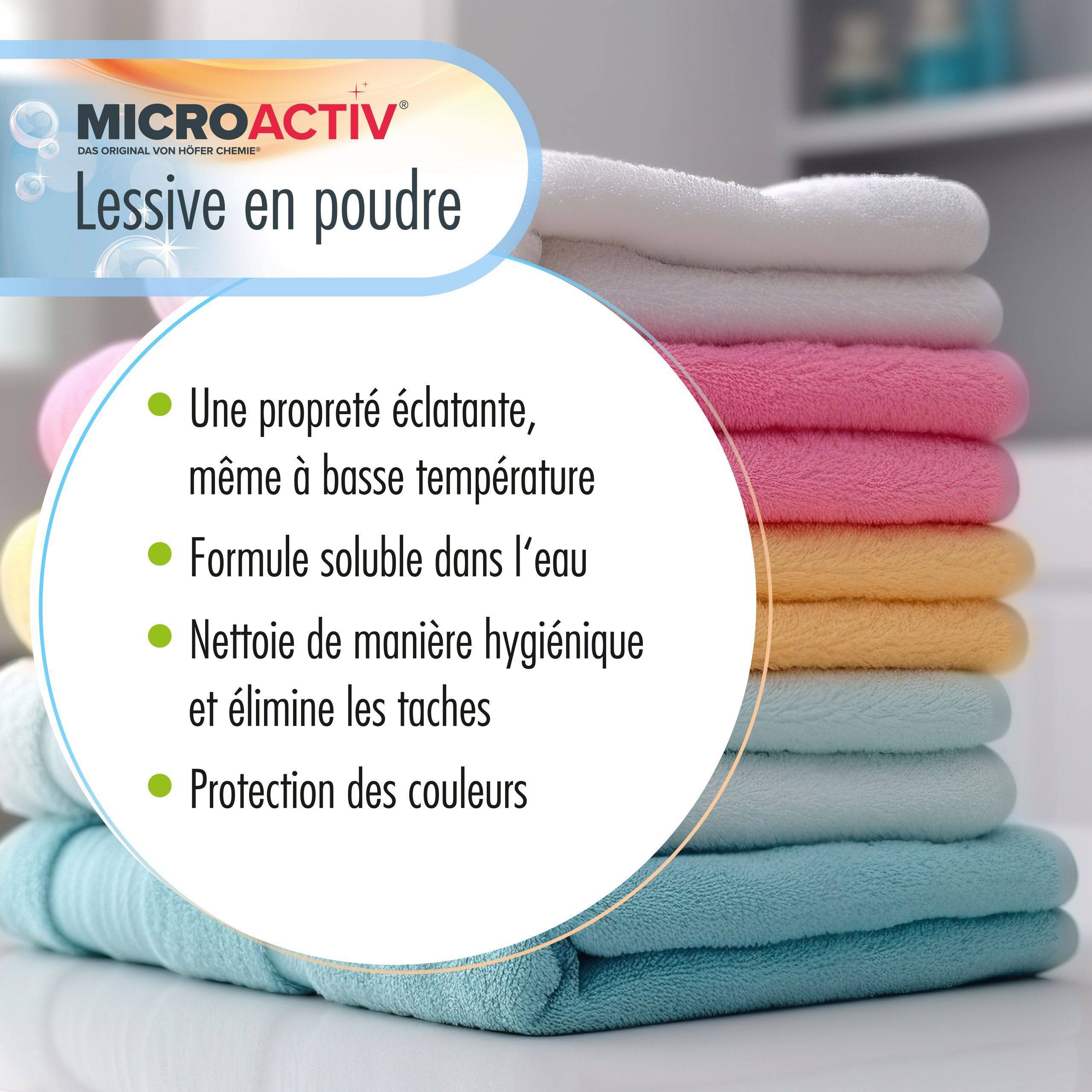Lessive en poudre Microactiv® en sceaux de 10 KG x 2 - Image 5