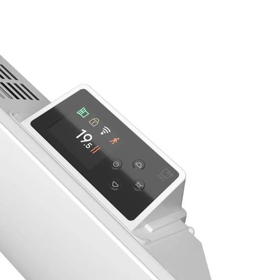 Radiateur blanc à inertie pierre - TECTONIA - 1000W - 68,3x45x11cm - programmable + détection fenêtre et présence - Image 2