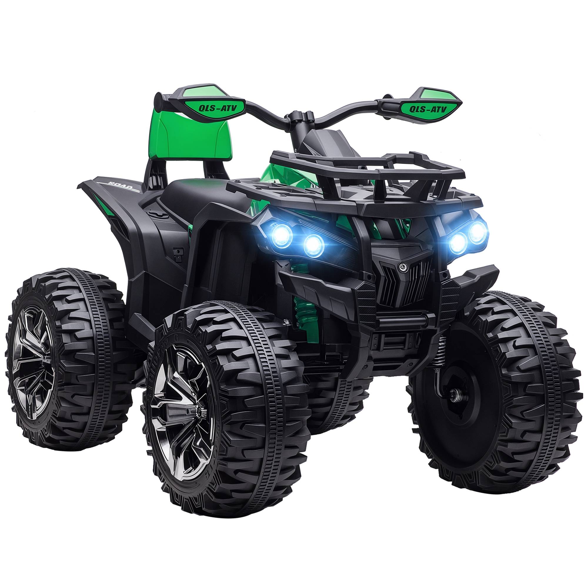 Sans Marque - Quad électrique enfants lumières musique 3-8 km/h 3-5 ans vert - Image 1