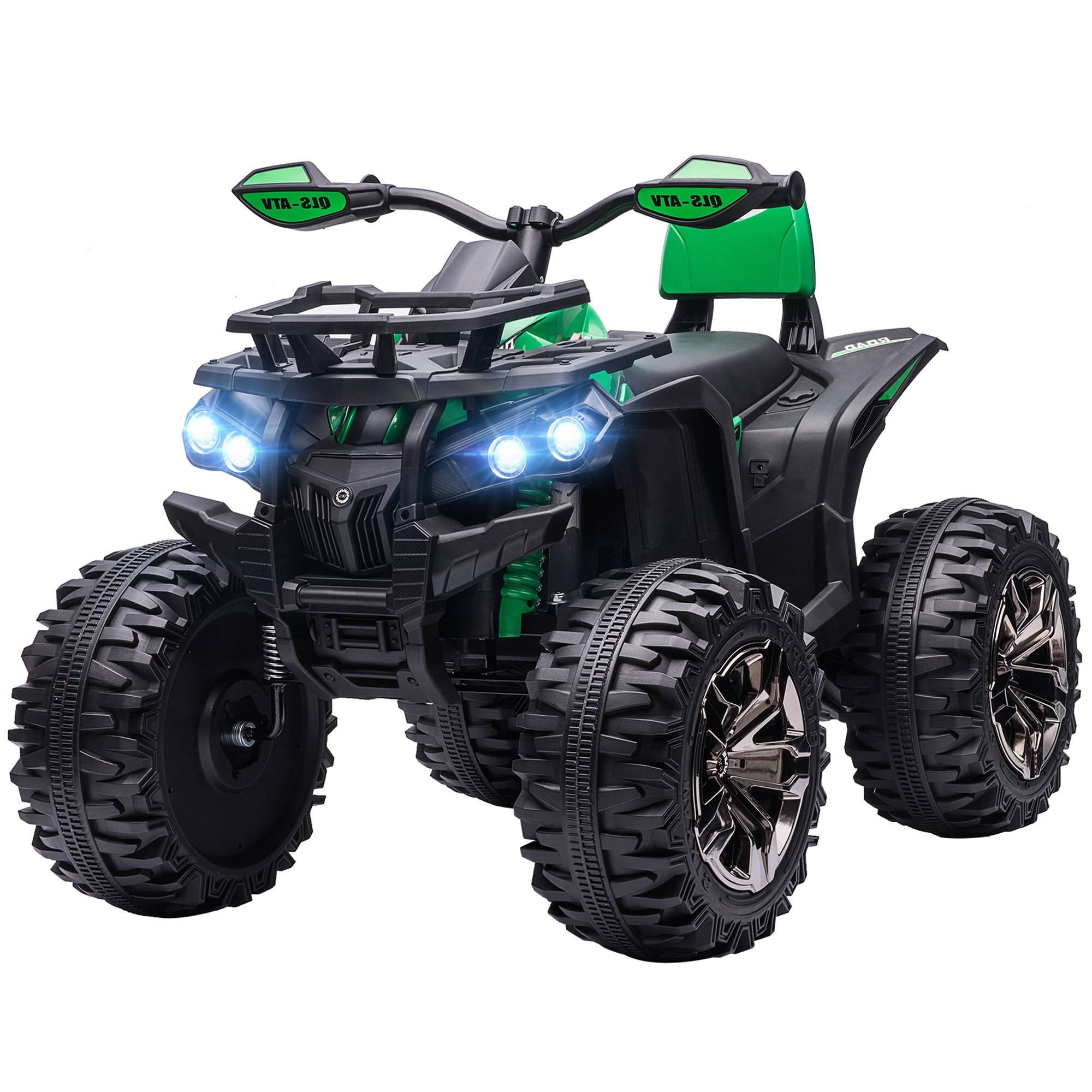 Sans Marque - Quad électrique enfants lumières musique 3-8 km/h 3-5 ans vert - Image 2