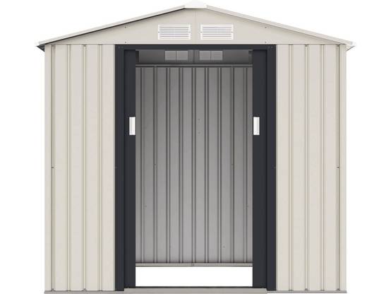 Abri De Jardin Métal "nebraska" - 4.07 M² - Beige/gris Anthracite -habitat Et Jardin - Image 3