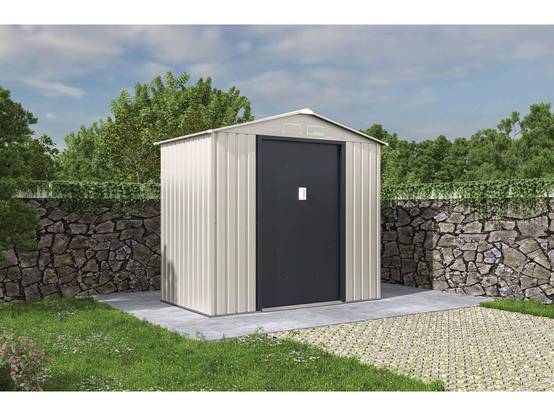 Abri De Jardin Métal "nebraska" - 4.07 M² - Beige/gris Anthracite -habitat Et Jardin - Image 2