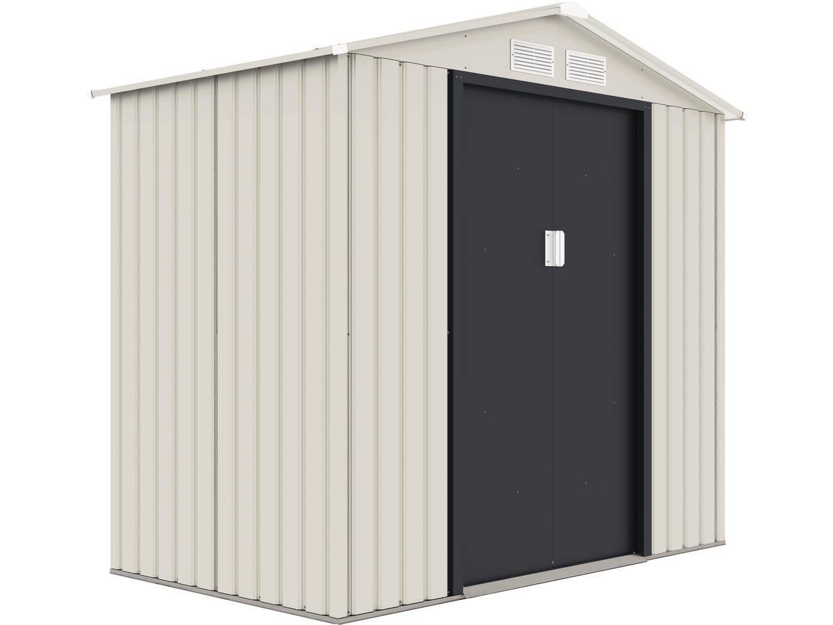 Habitat Et Jardin - Abri De Jardin Métal "nebraska" - 4.07 M² - Beige/gris Anthracite -habitat Et Jardin - Image 4
