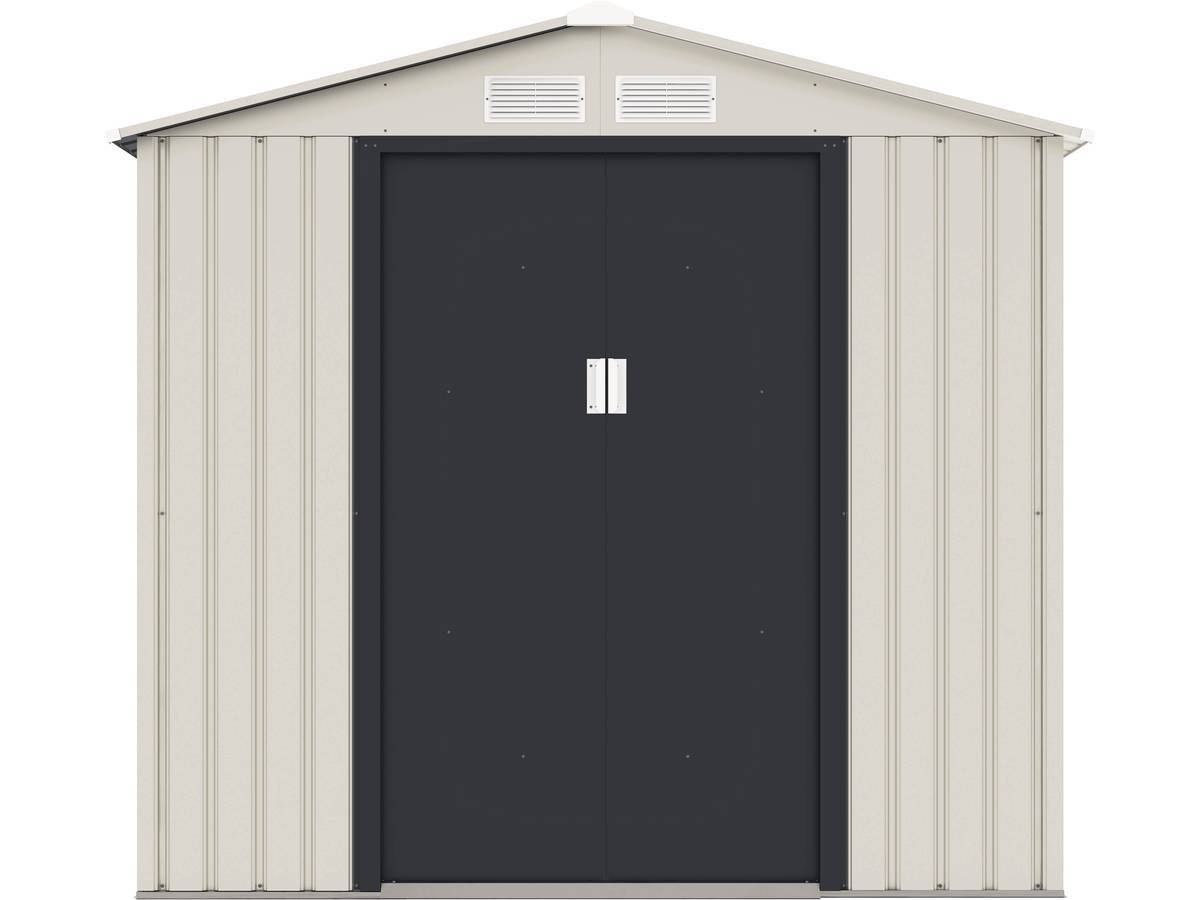 Abri De Jardin Métal "nebraska" - 4.07 M² - Beige/gris Anthracite -habitat Et Jardin - Image 5
