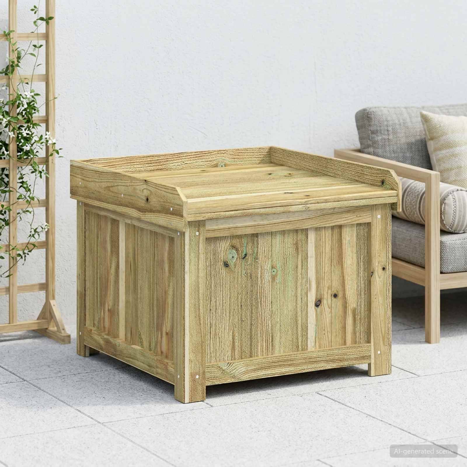 Vidaxl - Coffre à coussins d'extérieur Bois de pin imprégné vidaXL 42042674