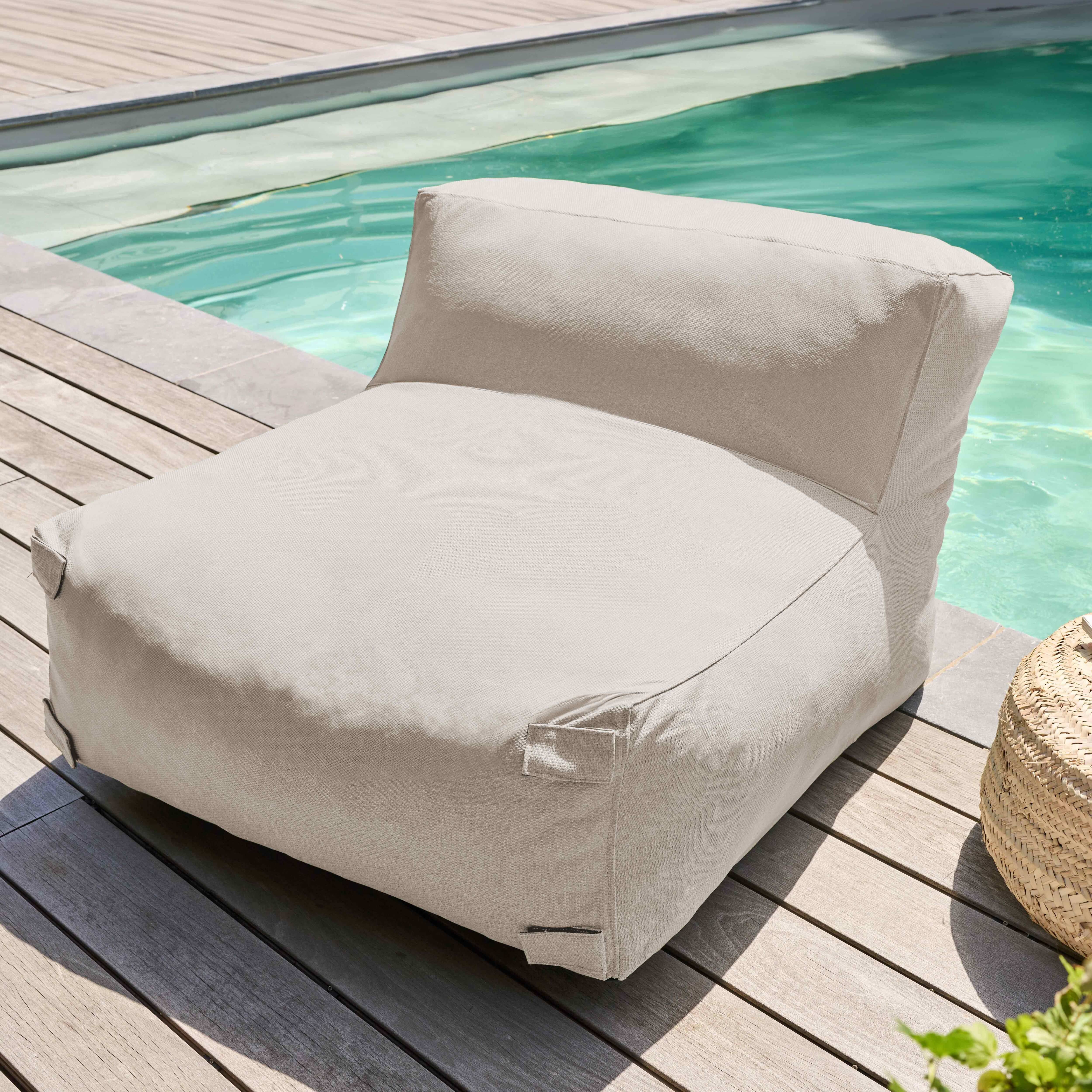 Oviala - Canapé d'angle de jardin modulable 5 places beige Mixi - Oviala - Image 3
