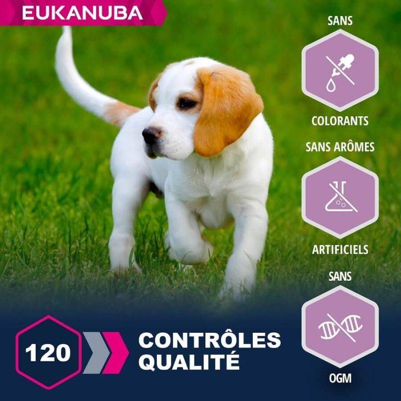 Eukanuba - CROQUETTES CHIEN PUPPY JUNIOR AGNEAU SMALL / MEDIUM - EUKANUBA 12 kg - Image 3