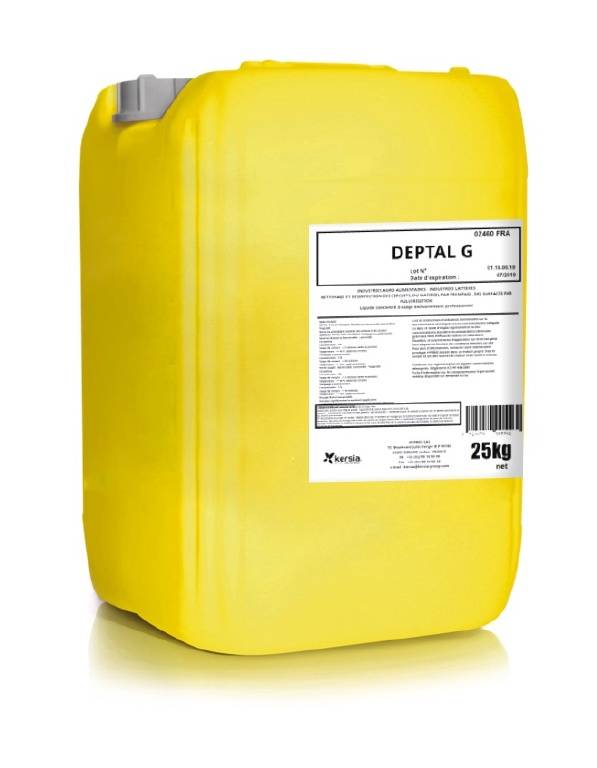 Deptal alcalin chlore laveuse 22L - Lot de 4 - Hypred Groupe Kersia