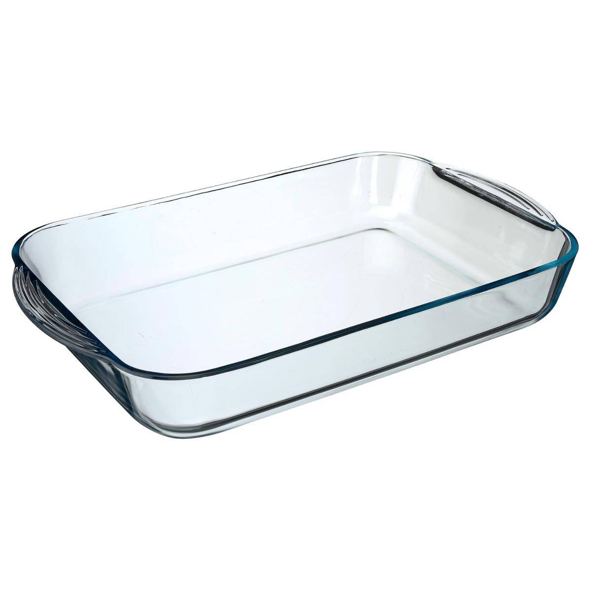 Plat à Four Rectangulaire "Verre" 40cm Transparent - Image 1