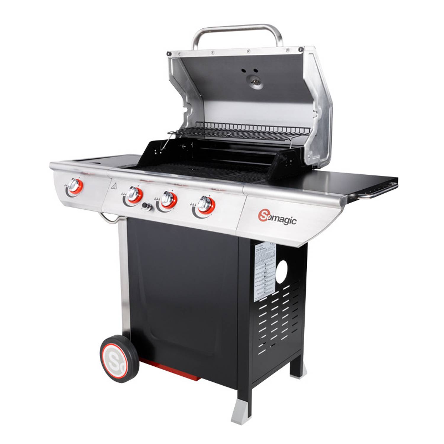 Somagic - MANHATTAN 350GPI barbecue à gaz - 3 brûleurs 10.5kW + plaque chauffante - SOMAGIC - Image 4