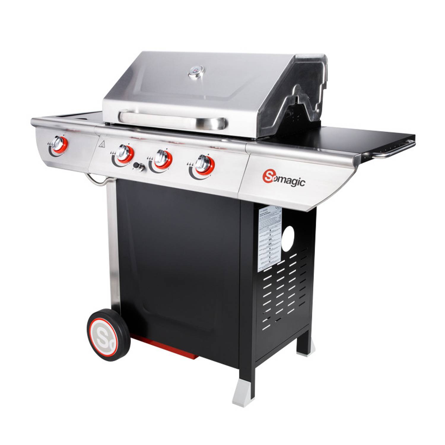 Somagic - MANHATTAN 350GPI barbecue à gaz - 3 brûleurs 10.5kW + plaque chauffante - SOMAGIC - Image 3