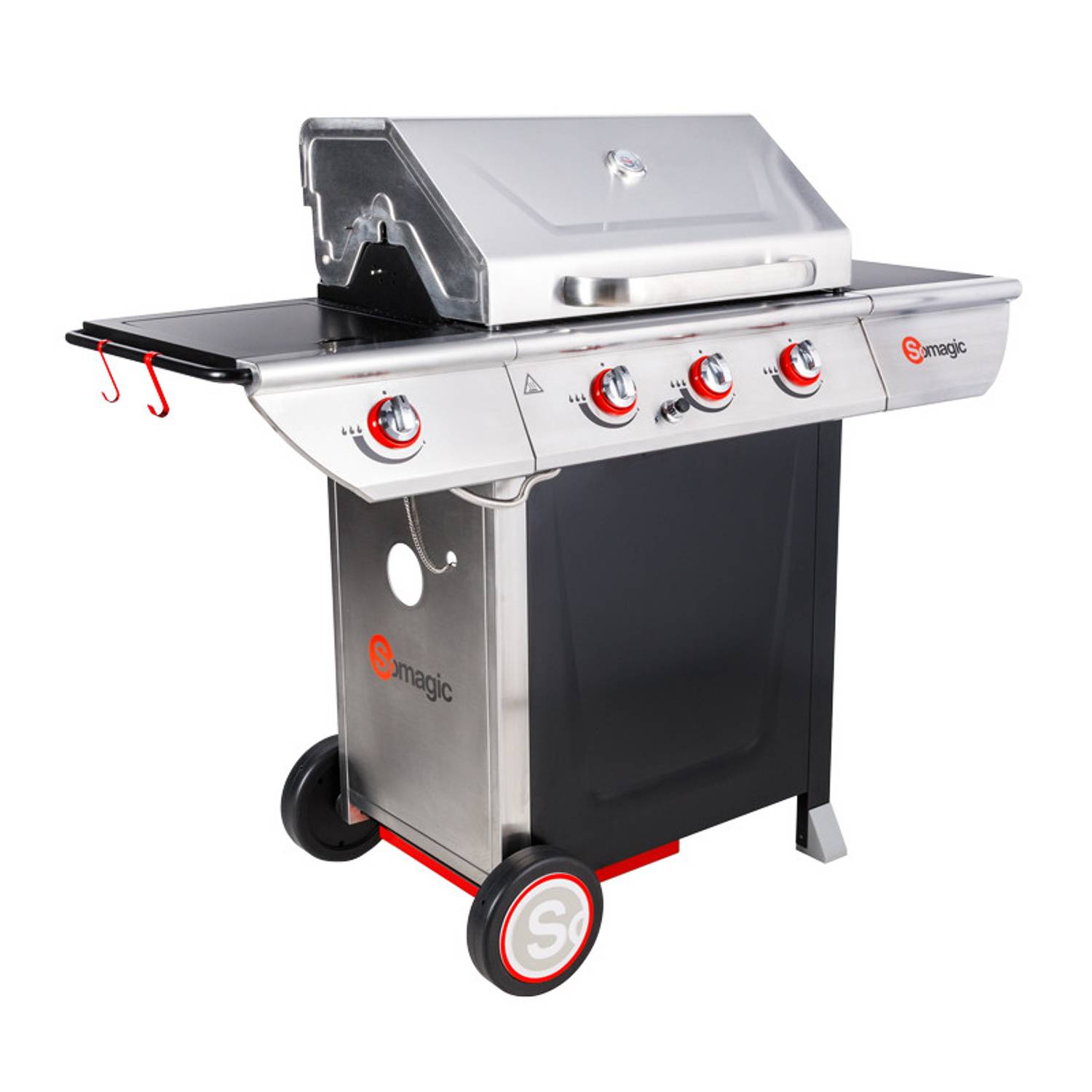 Somagic - MANHATTAN 350GPI barbecue à gaz - 3 brûleurs 10.5kW + plaque chauffante - SOMAGIC - Image 1