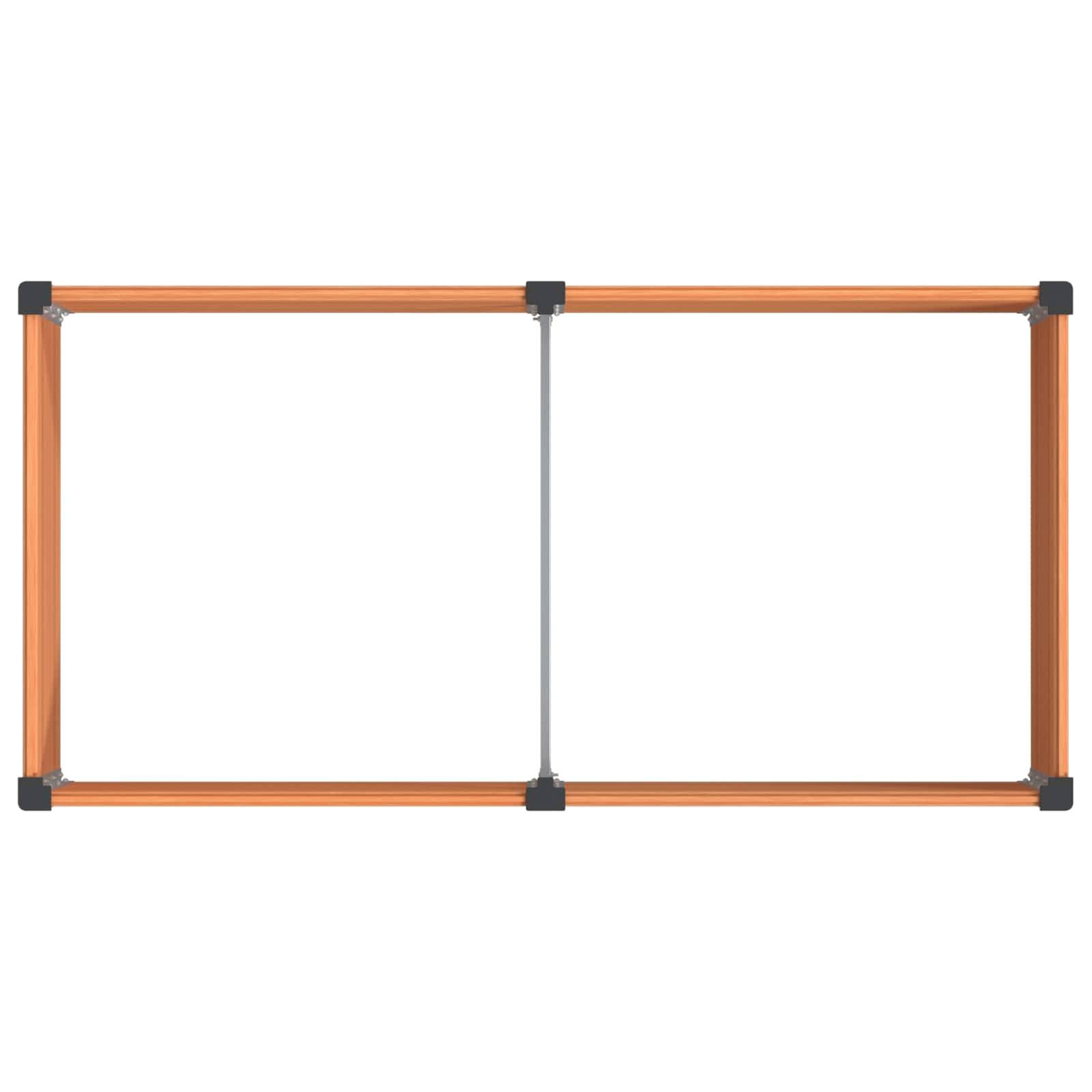 PANGIVO - Jardinière surélevée composite bois plastique et aluminium marron 200 x 100 x 91 cm - PANGIVO - Image 5