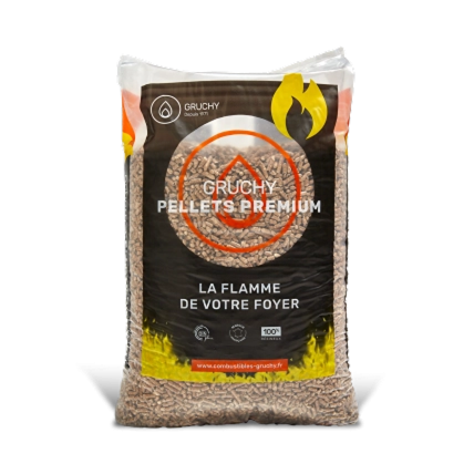 Pellet / Granulés de bois premium - Gruchy - 66 sacs de 15kg - Image 2