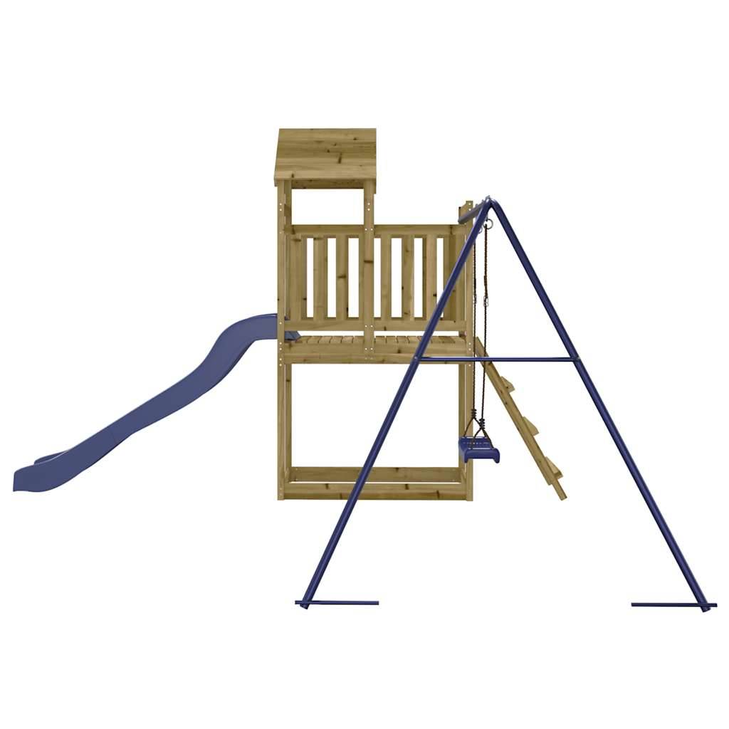 Aire de jeux d'extérieur - Jeu Plein air enfant bois de pin imprégné-JU1685 - Image 6
