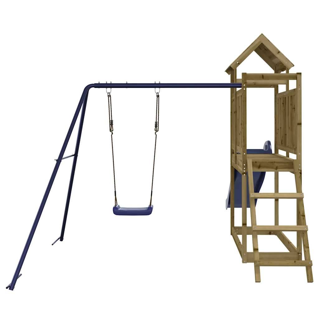 Aire de jeux d'extérieur - Jeu Plein air enfant bois de pin imprégné-JU1685 - Image 7