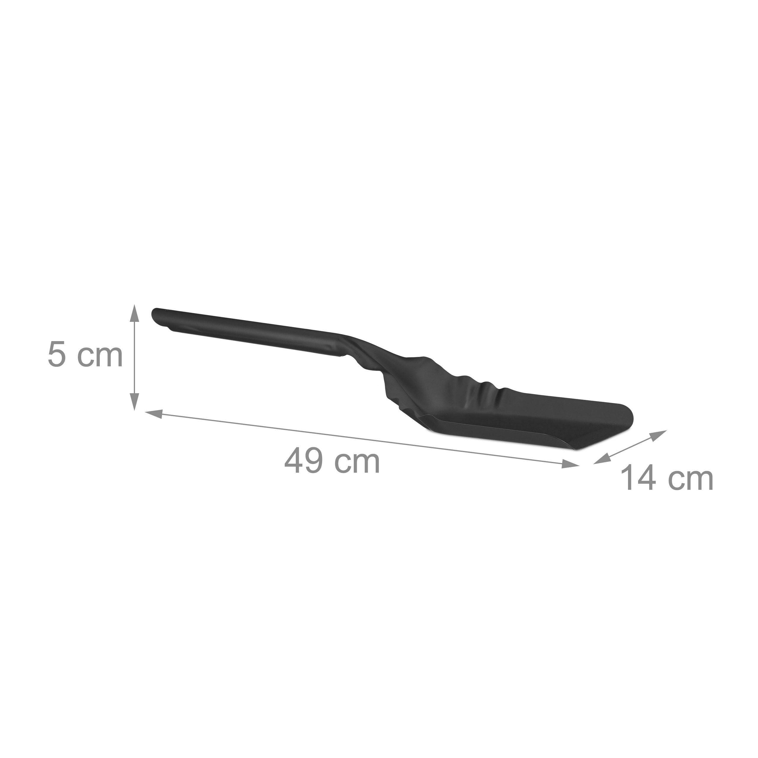 Helloshop26 - Pelle à cendres de cheminée 49 cm en acier four poêle noir - Image 1